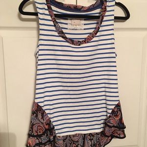 Anthropologie Postmark striped top - Small